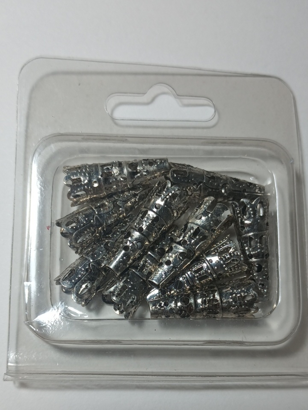 3/$15 Cone Terminators 22mm Filigree Antique Silver Finish Pack Of 10 4879MB